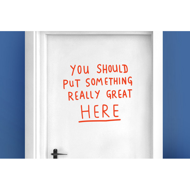 Wall Decal, Orange