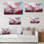 Creative Waterdrop On Beige Flowers III - Print on Canvas-595466353-595466362