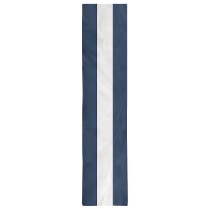 New Orleans Football Stripes Table Runner, 72" x 16", Polyester, Dallas Football Stripes Navy Blue/White
