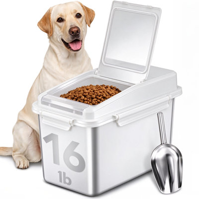 Pet Food Bucket White