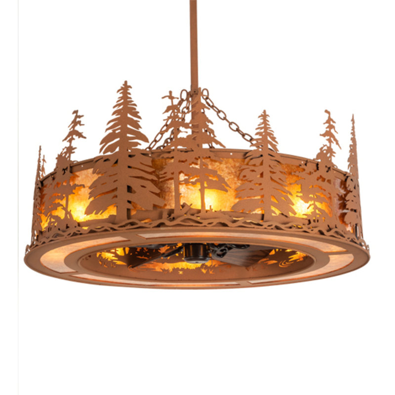 Tall Pines Downrod Ceiling Fan