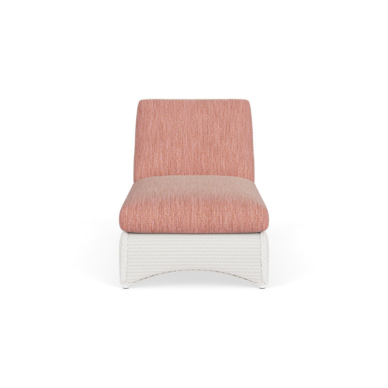 Loom Outdoor Chaise Lounge, White, Friendly Carnival