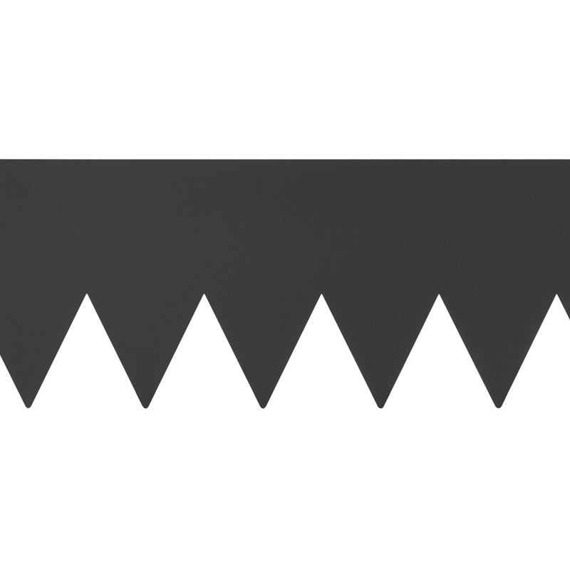 Black Galvanized Steel Garden Edging Border Set