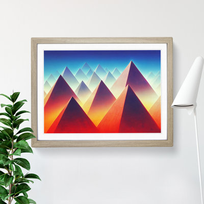 Futuristic Pyramids Vol.1 Abstract - Single Picture Frame Print