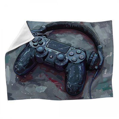 Gaming Controller Technology Machine Printed Throw Blanket