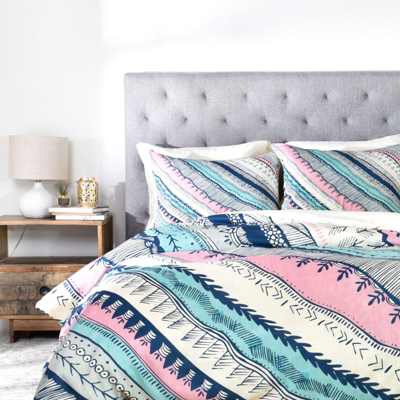 Rosebudstudio Polyester Floral Duvet Cover, Twin/Twin XL Duvet Cover + 1 Standard Sham