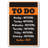 TO DO Novelty Sticker List Relax Lazy Weekly Funny Procrastinator Gag Gift