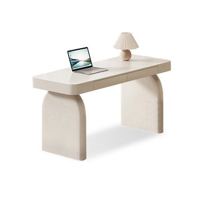 Bureau d'écriture avec tiroirs blanc
