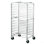 Support à paniers à 20 niveaux en aluminium avec roulettes verrouillables, organisateur mobile de chariot de refroidissement et de rangement de boulangerie commerciale, 20 po x 26 po x 70 po