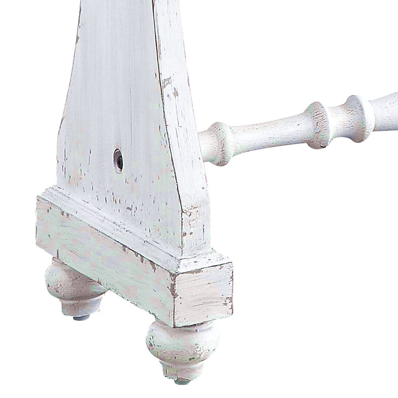 Console au fini blanc antique