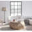 38.58"Three-Dimensional Embossed Pattern Design American Retro Style Coffee Table