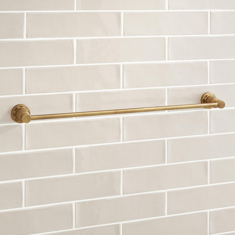 Greyfield 24" Towel Bar, Aged Brass