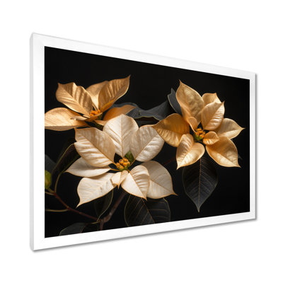 Jaune lumineux, poinsettias lumineux I - poinsettias