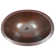 Rustic 19" Oval Copper Bathroom Sink Daisy Drain Included