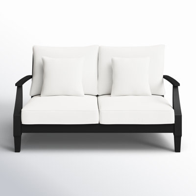 Samya 56" Eucalyptus Patio Loveseat