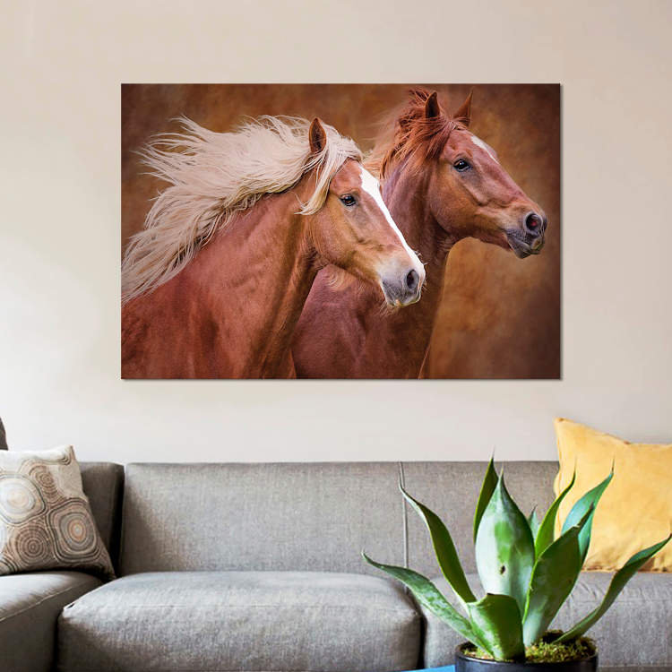 «Purebred I», impression sur toile, H 8 po x l 12 po x P 0,75 po, Toile tendue, Pas de tapis