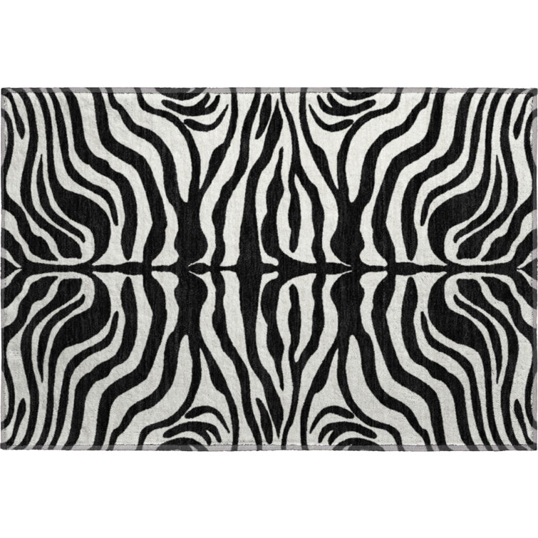 Premium Machine Washable Goulven AMF1042 Animal Print Rug