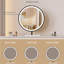 Makeup Vanity with Light mirror,6 drawers,Power Outlet