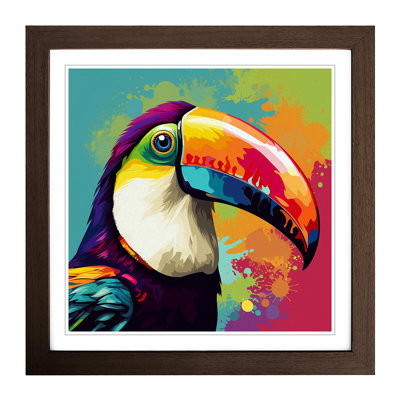 Toucan Pop Art No.2 - Framed Print
