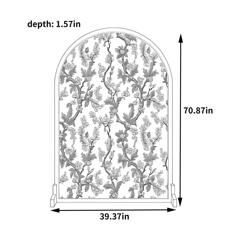 Brookfield, H 70,87 po x l 39,37 po x P 1,57 po