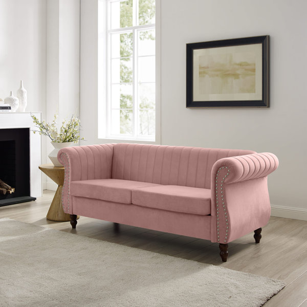 House of Hampton® Annessa 76.4'' Velvet Sofa | Wayfair