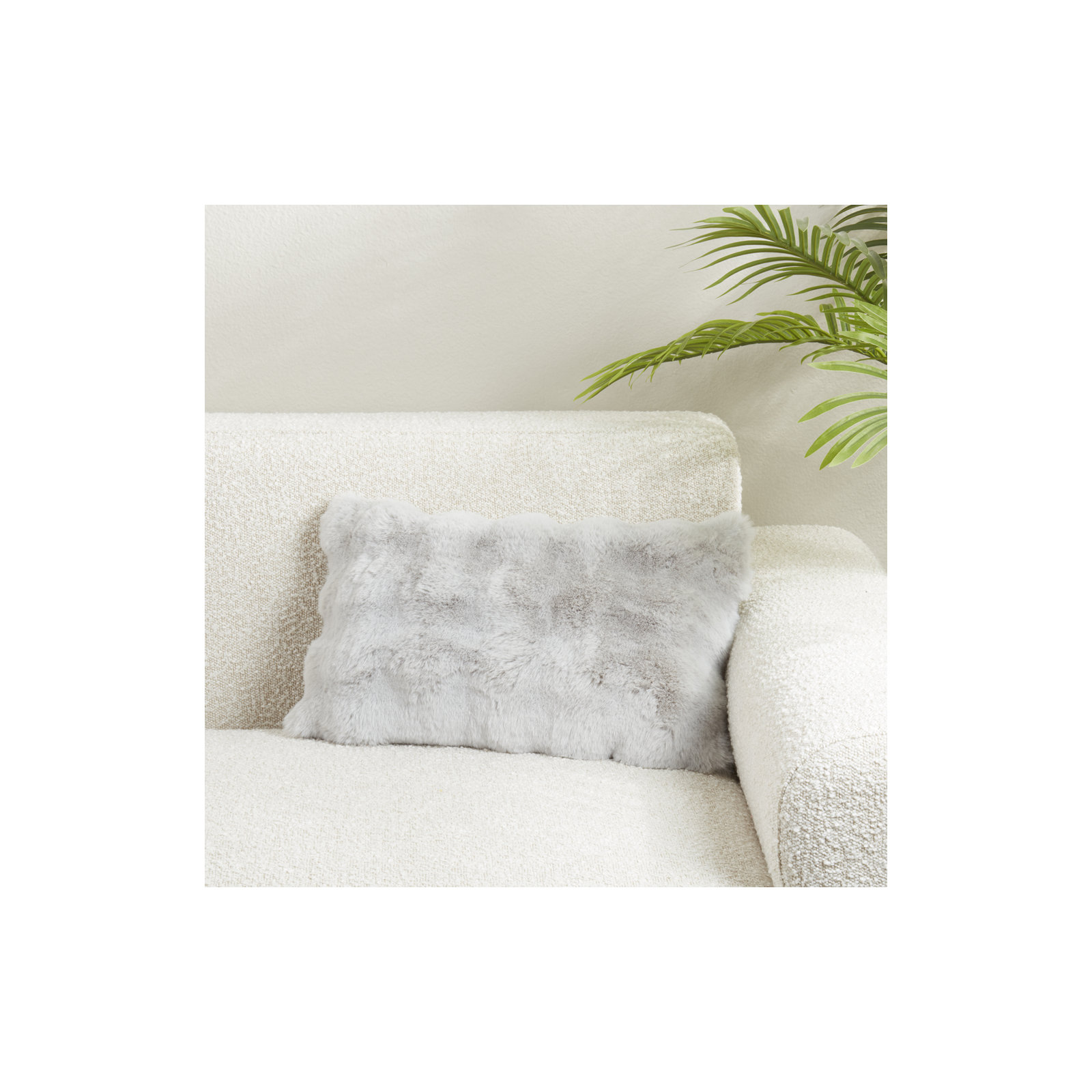 Cozy Bubble Faux Fur Pillow Cover, No Insert, Mint, Square 20"