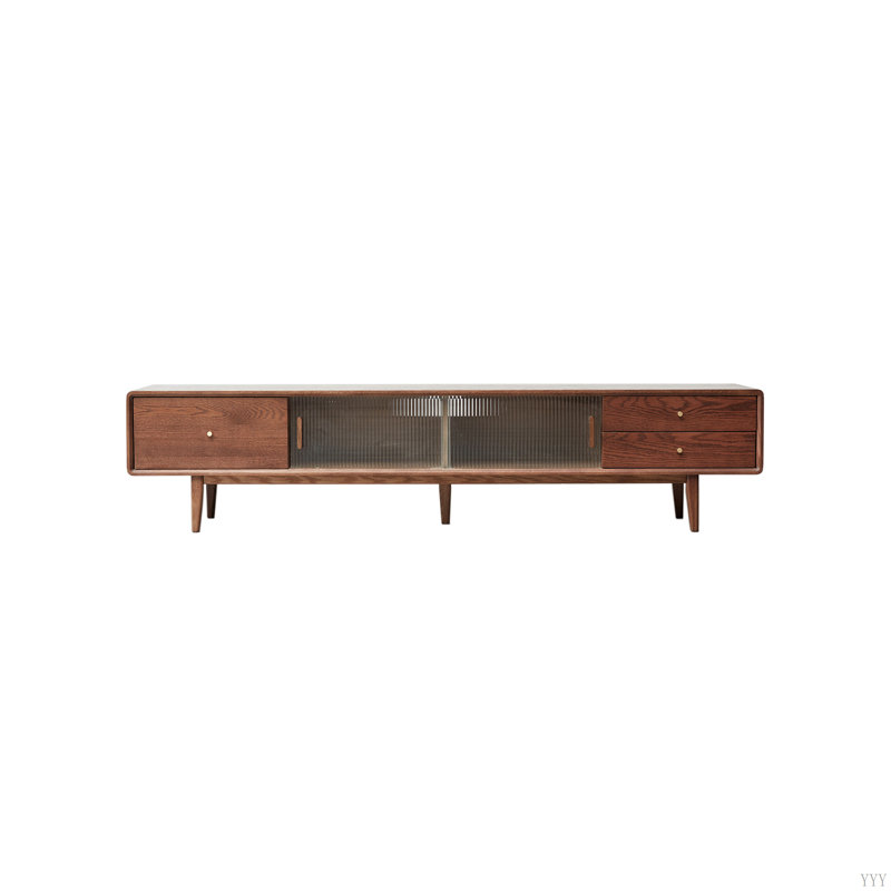 Meuble télé North America A Grade, Walnut, 17.72"H x 78.74"L x 13.78"W