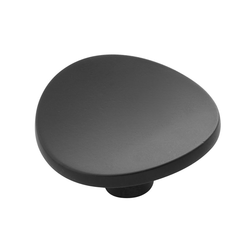 Vale Collection Knob, Matte Black, 1 3/4''