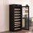 Intelligent Temperature-Controlled Multi-Tiered Black Grape Wine Cabinet