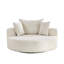 Canapé rembourré en chenille de 55 po de largeur avec 2 coussins-1387091093