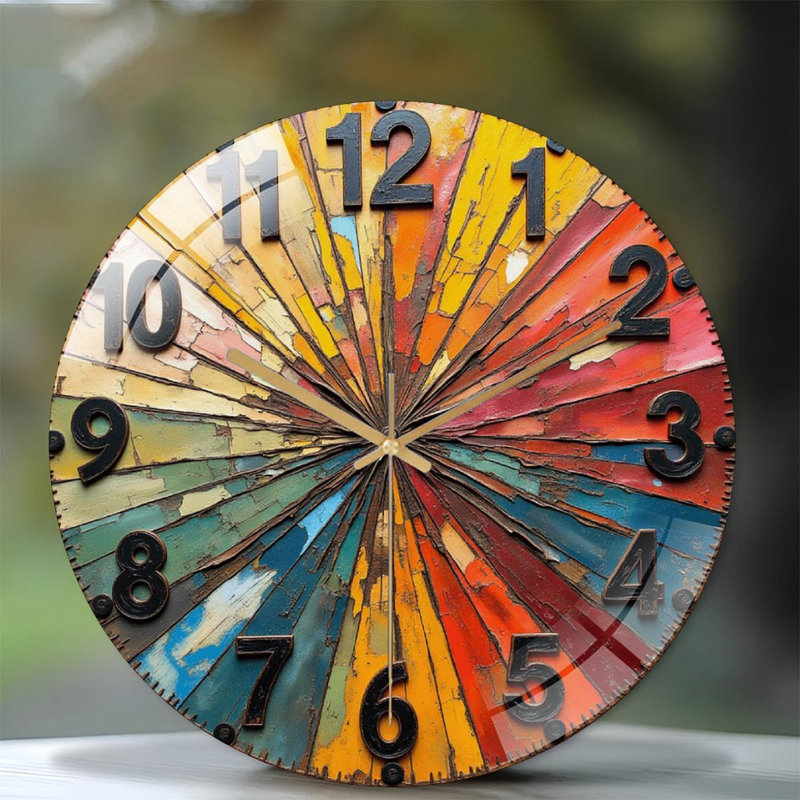 Horloge murale rétro 12 po