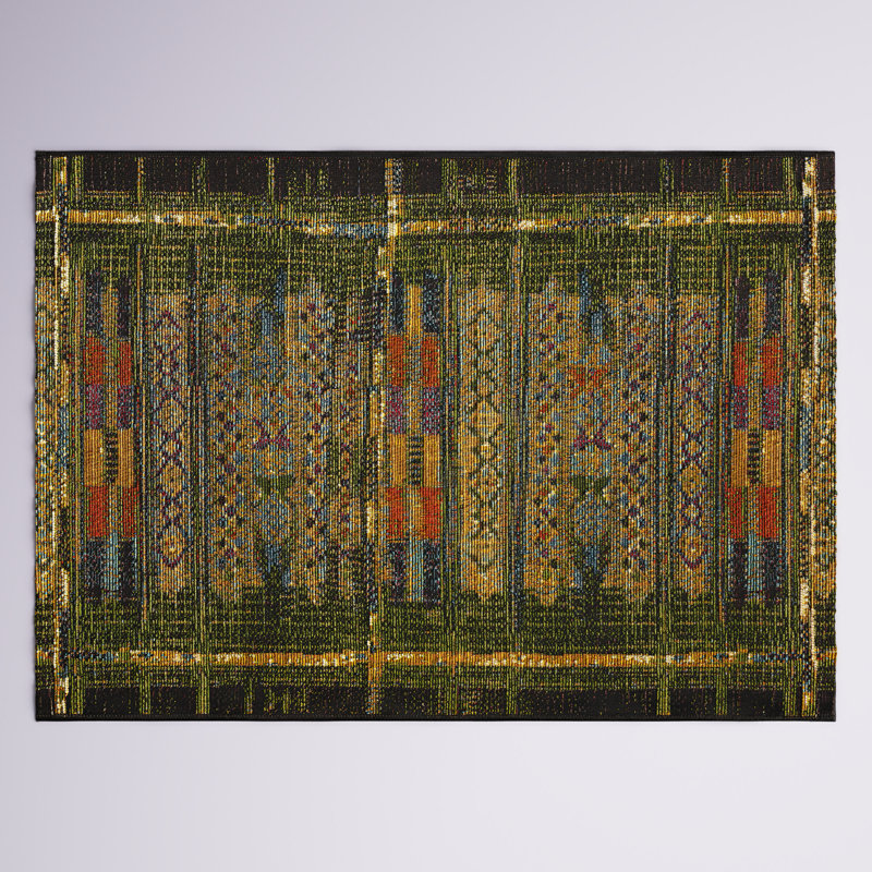 Lakedia Synthetic Non-Skid Kitchen Mat, Rectangle 2' x 2'10", Green