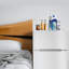  Mini réfrigérateur compact à double porte de 3,2 pieds cubes avec congélateur, thermostat réglable, porte réversible, tablettes amovibles, à faible bruit - idéal pour la chambre / bureau / dortoir / cuisine / appartement-94166380