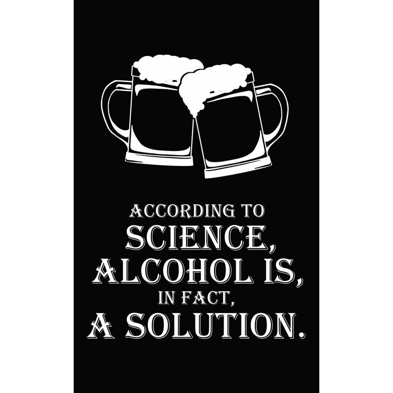 " Alcohol Solution ", 48" H x 32" W