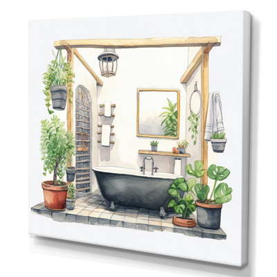 Décor de salle de bain naturel XXXI