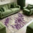 Purple Abstract Textured carpet-easy to clean, machine-washable, soft and comfortable; suitable for door mats, kitchens, living rooms, bedrooms, corridors, and laundry areas. Easy to clean, durable carpet for home decoration.-40488551