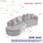 Canapé modulaire surdimensionné et rembourré Modern-593031477-593031479