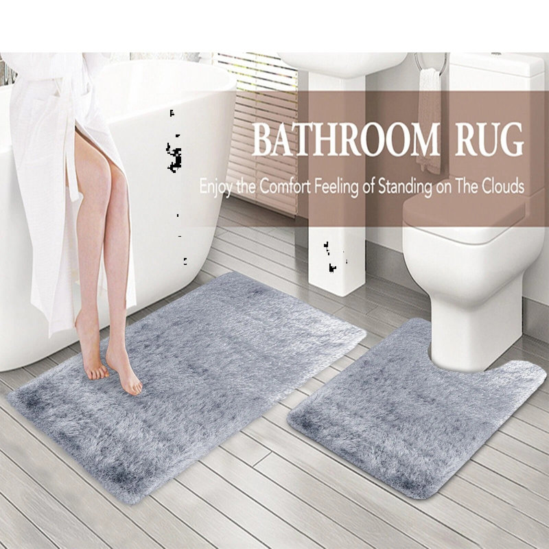 Polypropylene Plastic Non-Slip Bath Mat, White