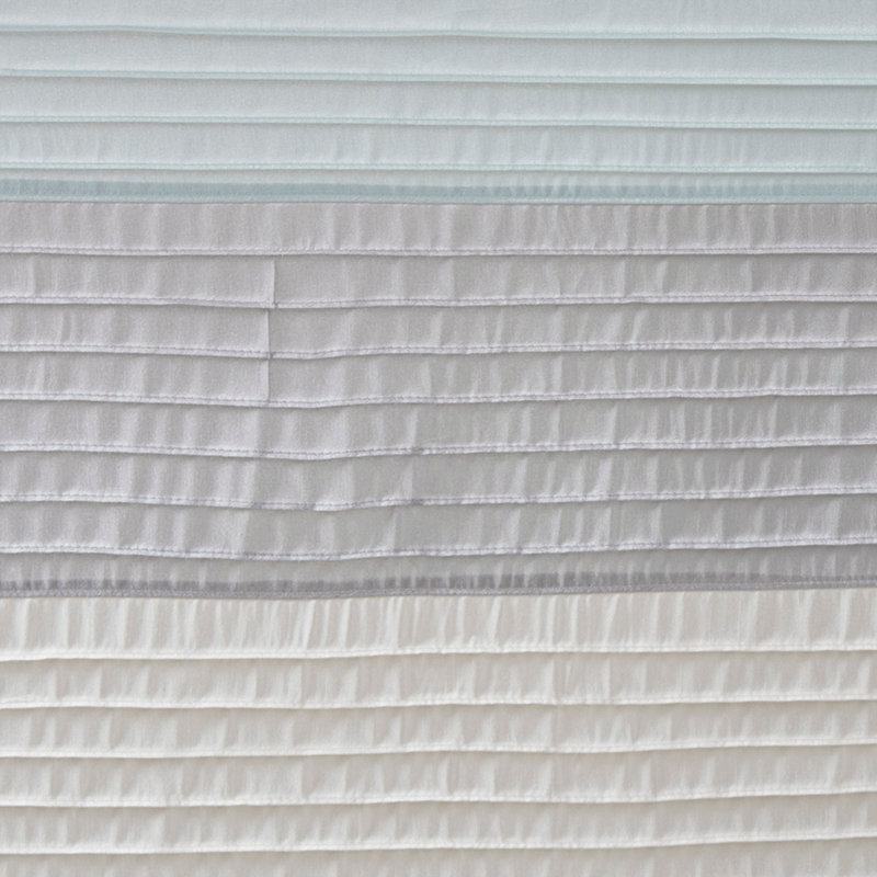 Rideau de douche en soie synthétique, Turquoise