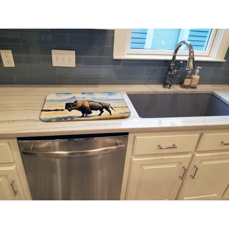 Tapis de séchage Prairie Bison