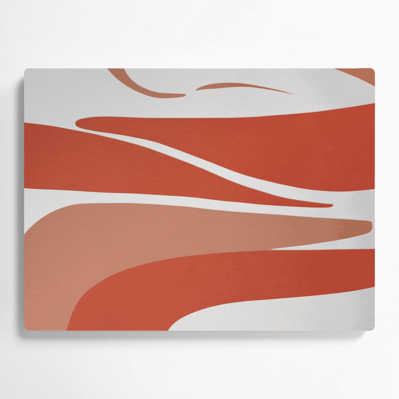 Minimalisme 89, art mural en métal brun, H 20 po x l 24 po