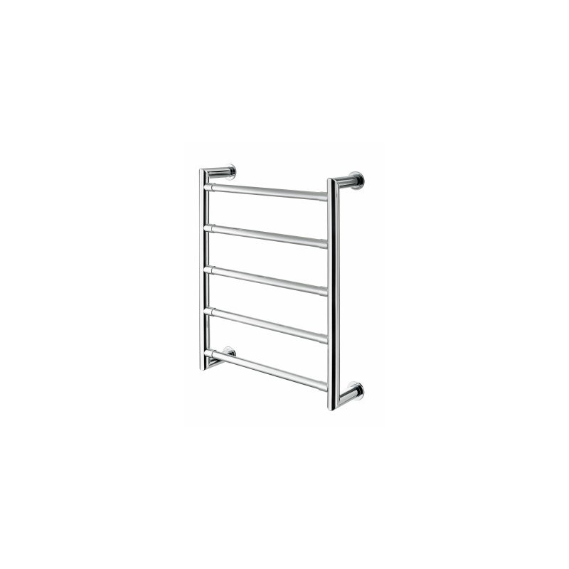 Tura 5 Rail Wall-Mounted Electric Towel Warmer, Polished Chrome