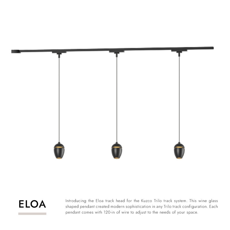 Eloa 38-in Gold dimmable LED Trilo Ceiling Kit, Natural