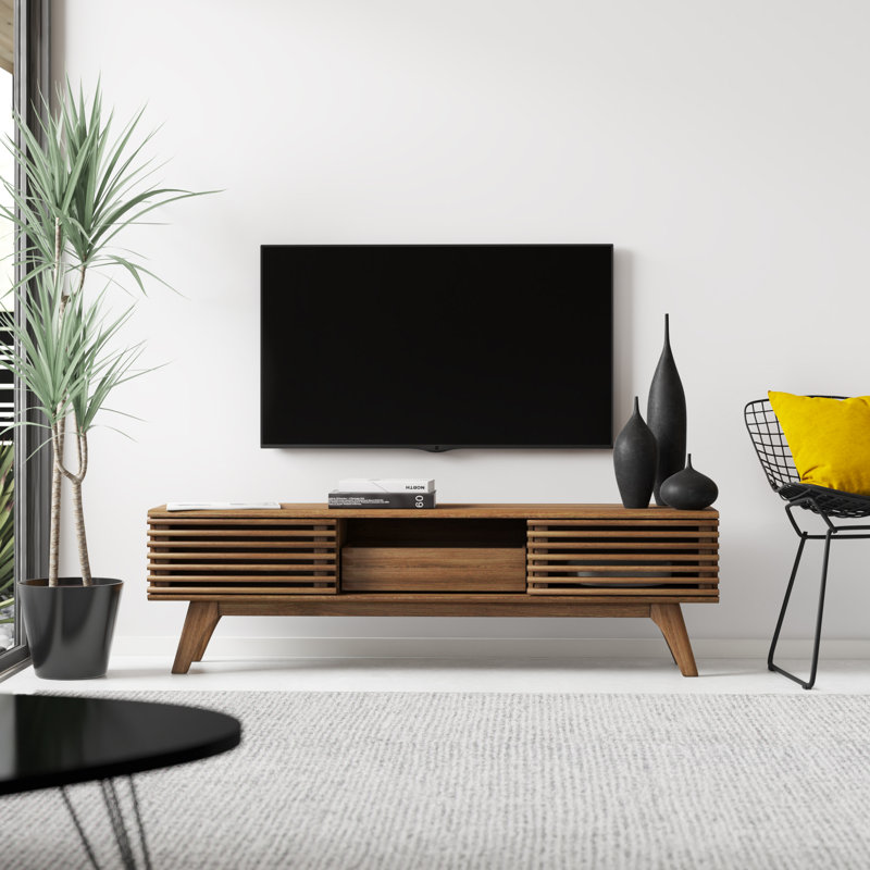 Meuble télé Modway Render, Noyer, H 17 po x l 58,5 po x P 13,5 po