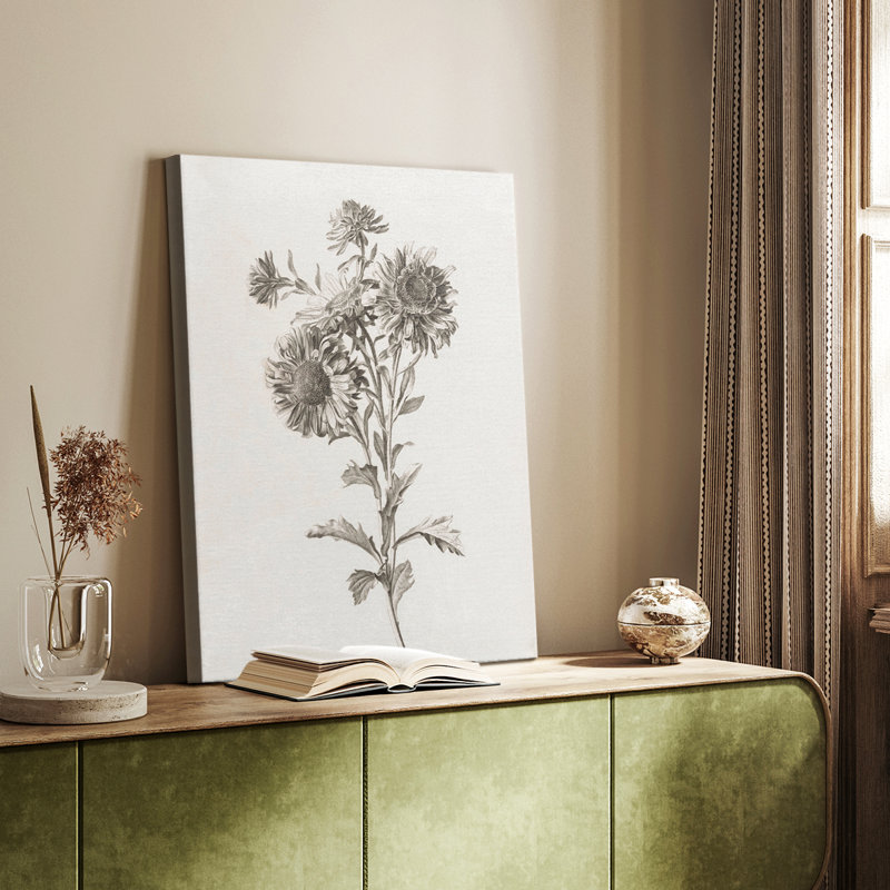 «Vintage Floral Print CCDXVII», galerie tendue sur mesure Cavas, H 12 po x l 8 po