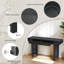 Console rustique étroite avec décorations en rotin et 2 tiroirs-724636779