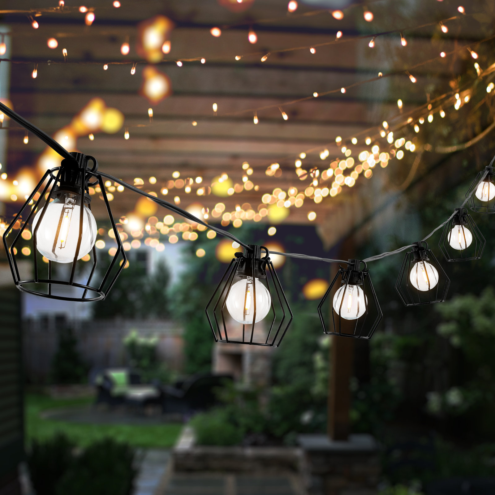 Baltimore Diamond Caged String Lights