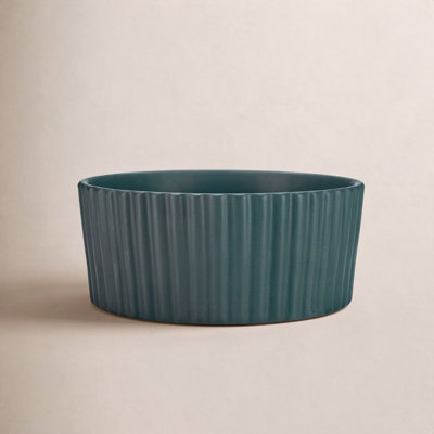 Ripple Ceramic Dog Bowl