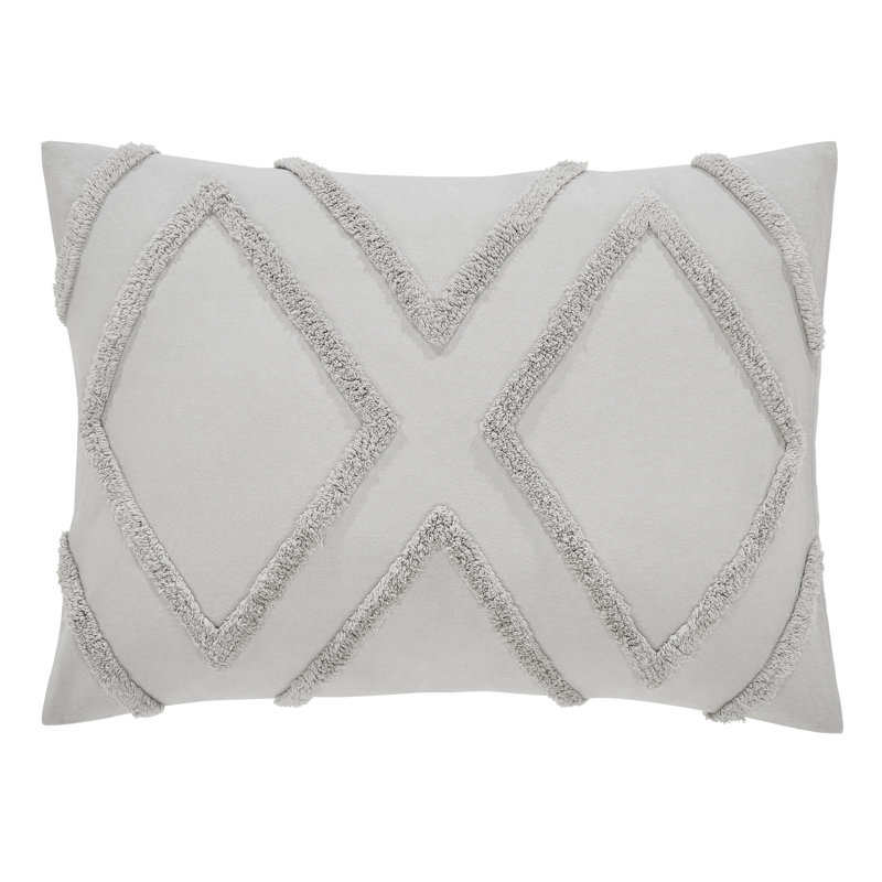 Cotton Duvet Cover, Gray, Queen Duvet Cover + 2 Shams