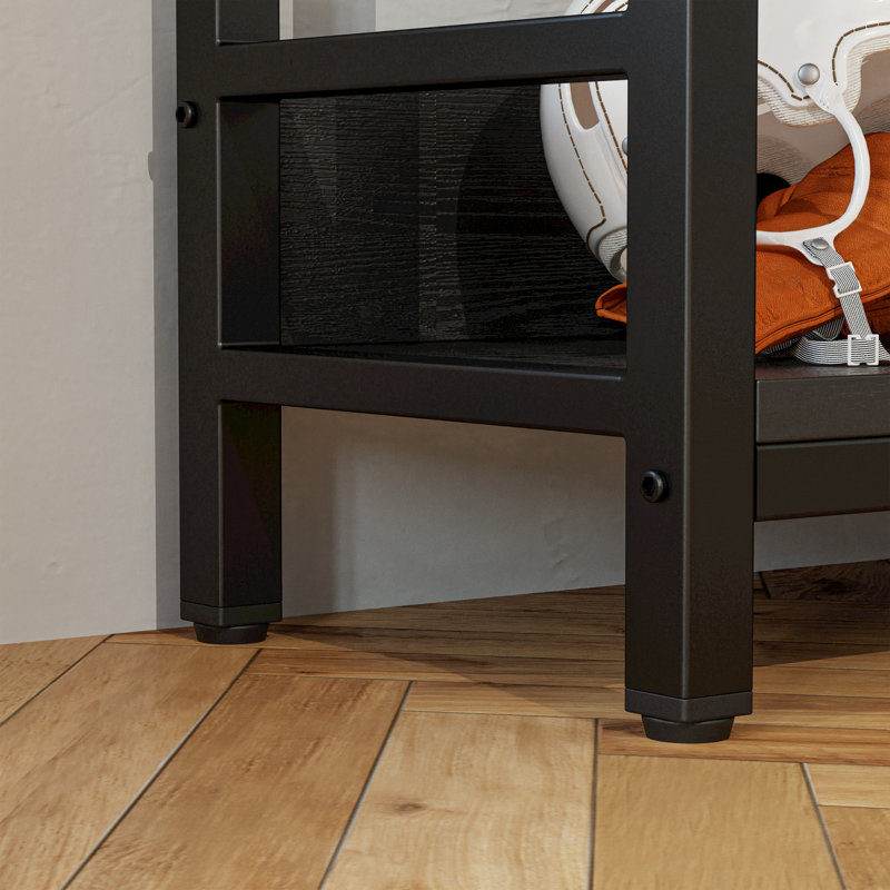 Nabile Corner Bookcase, Black